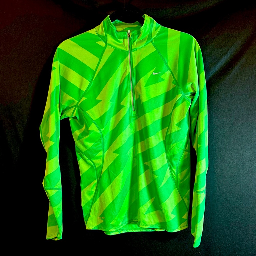 Nike  Dri-Fit Medium lime green sport track jacket
